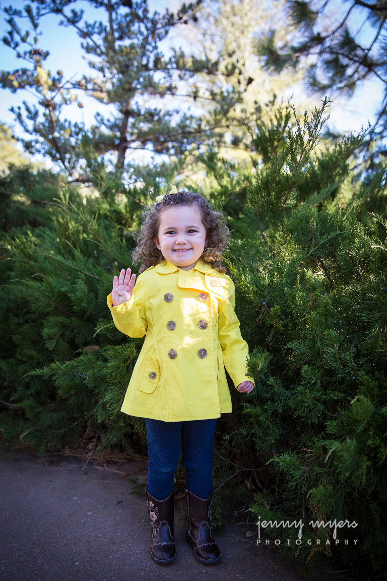 children's portraits at botanic