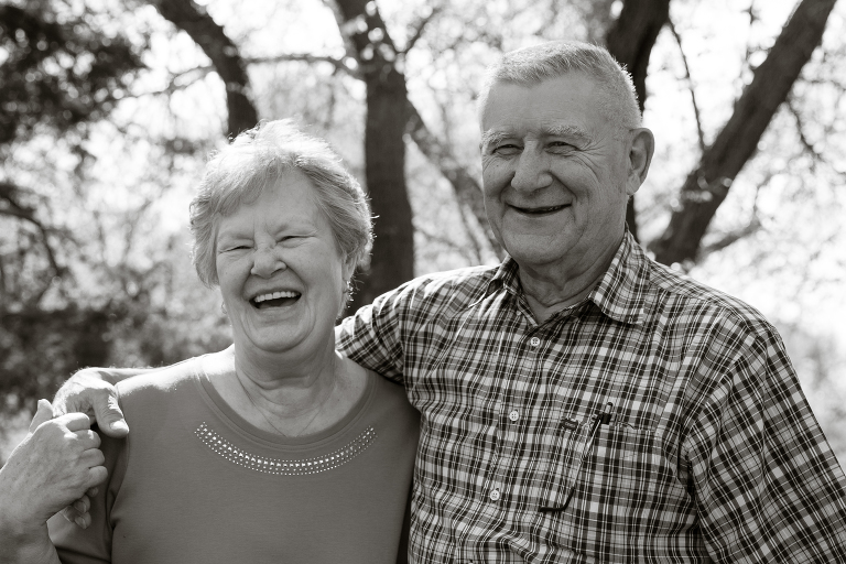 elderly couple at botanic