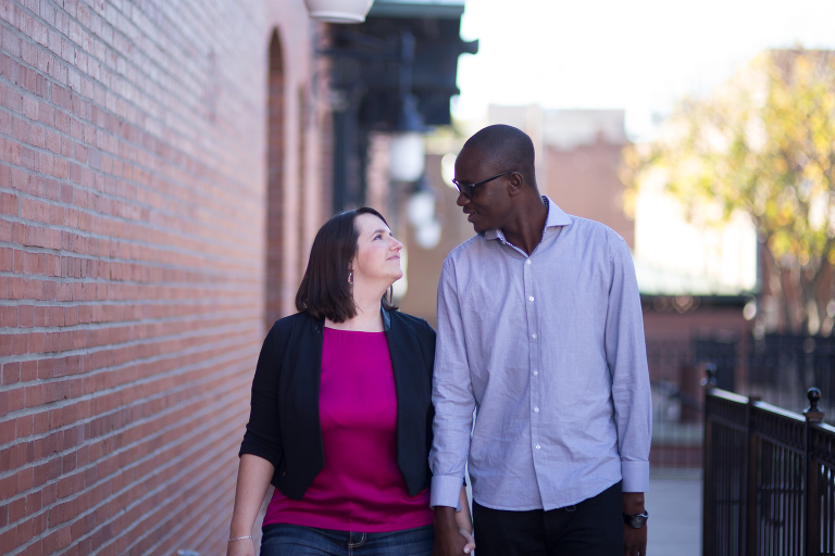 engagement photography in downtown Wichita