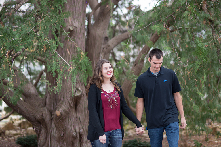 Engagement Photography at Botanica Gardens Wichita Kansas