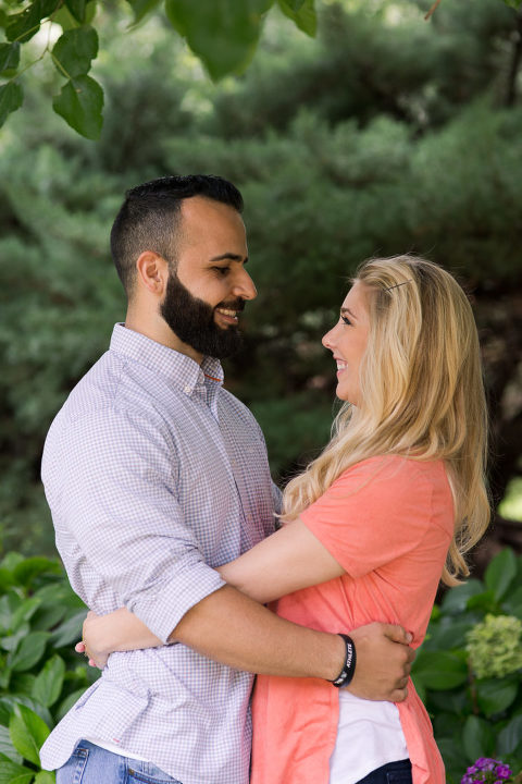 Engagement photography at Botanica in Wichita Kansas