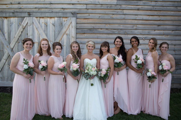 Bridesmaids at Stonehill Barn