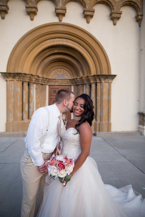 Bride and Groom at Unity Village KC