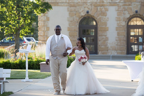 Bride and Father at Unity Village