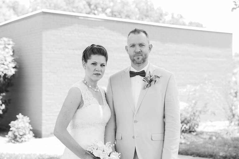 bride and groom portrait