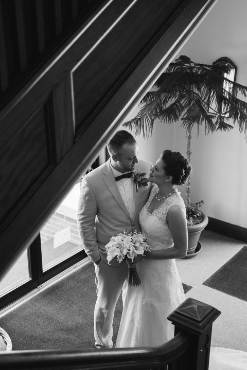 bride and groom in Lindsborg