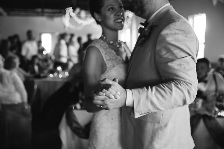 bride and groom dancing at sundstrom in lindsborg