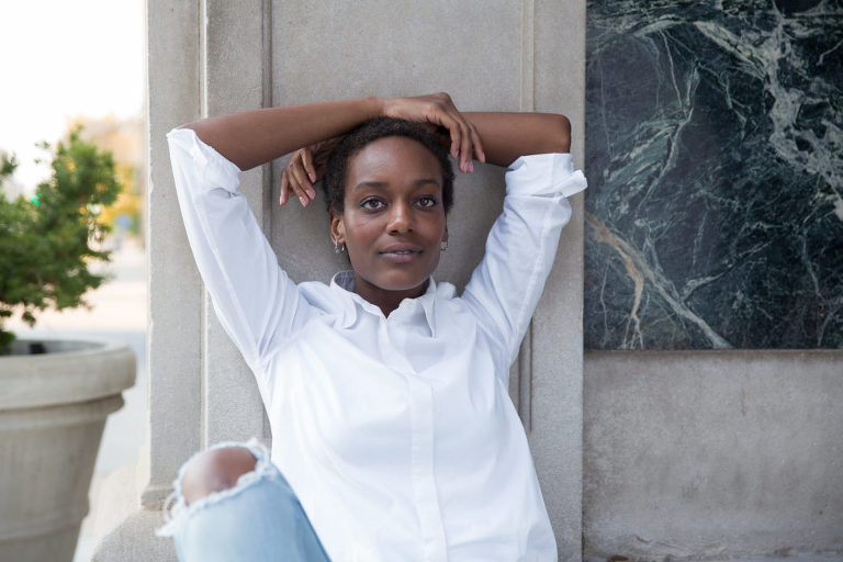 Portrait of a model with Jenny Myers Photography