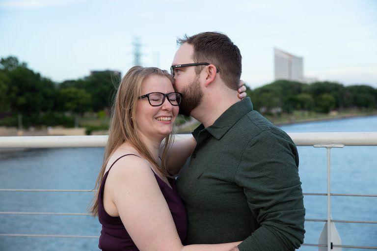 laughing couple engagement photography