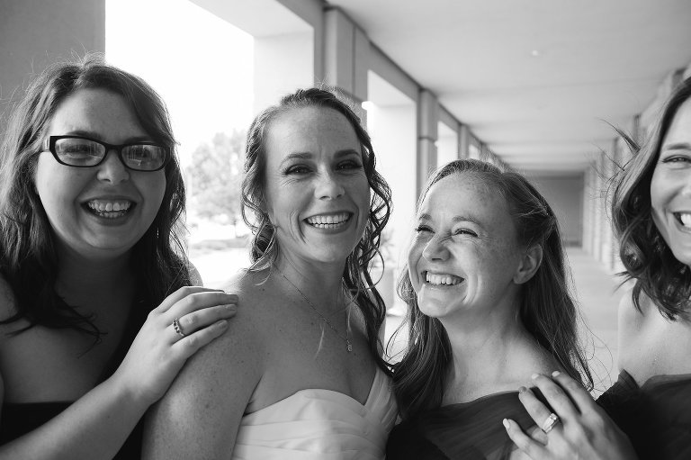 bridal party at Hyatt Wichita