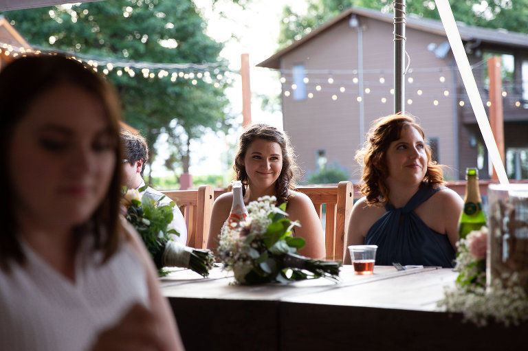 reception at prairie hill vineyard