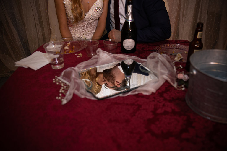 bride and groom creative photography