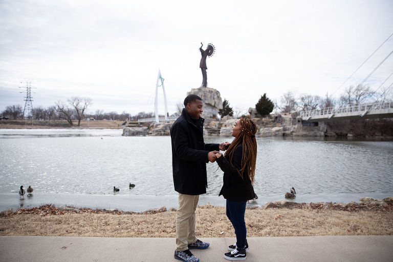 Wichita Kansas proposal photographer
