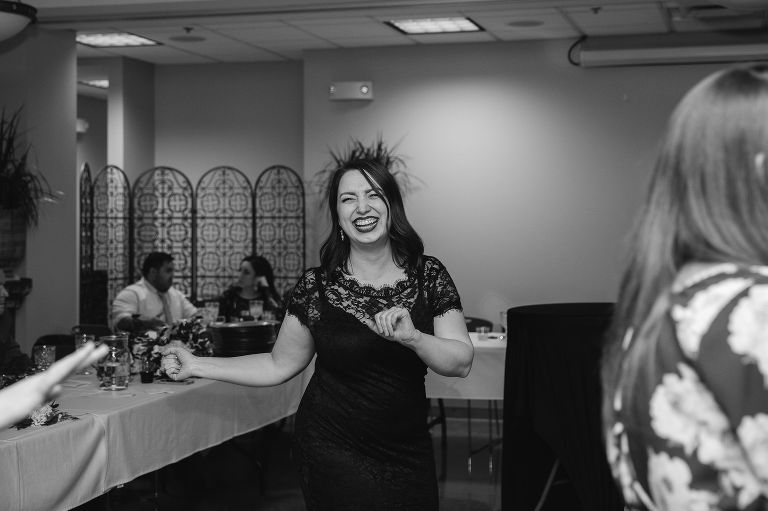 reception dancing at visitation church